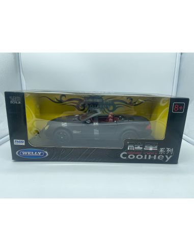 Welly 12515 Mercedes Benz SL-500 nero opaco 1:18 Modellino Scatola rovinata