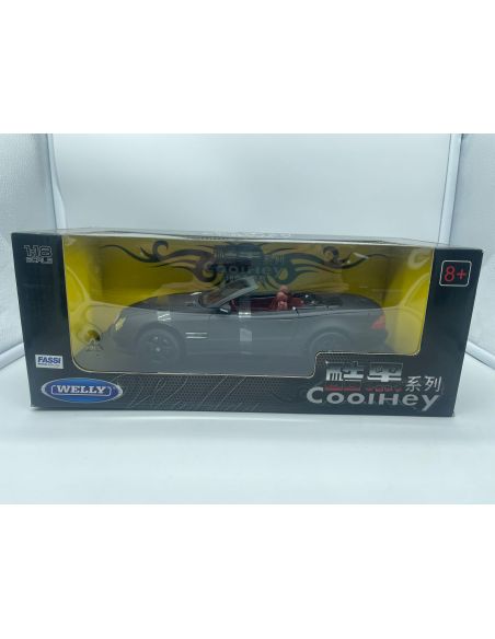 Welly 12515 Mercedes Benz SL-500 nero opaco 1:18 Modellino Scatola rovinata