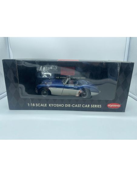 Kyosho 08143BW Austin Healey 3000MK-III Blue white 1:18 Modellino Scatola Rovinata