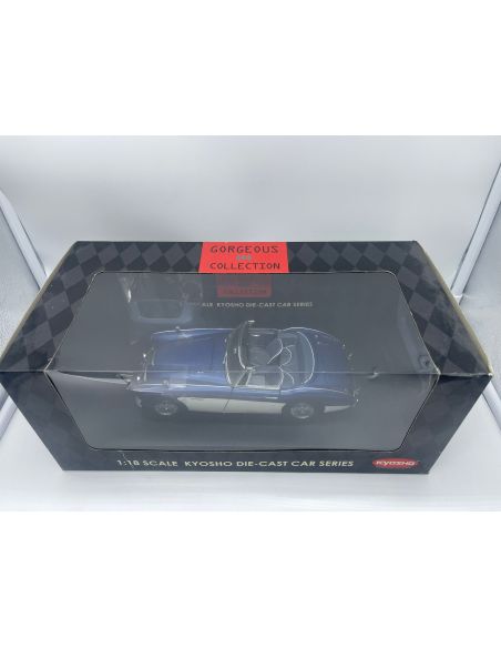 Kyosho 08143BW Austin Healey 3000MK-III Blue white 1:18 Modellino Scatola Rovinata