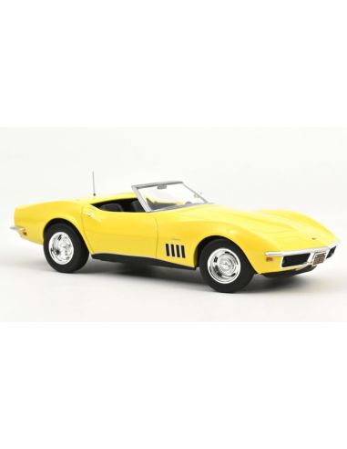 NOREV NV189039 CHEVROLET CORVETTE CONVERTIBLE 1969 DAYTONA YELLOW 1:18 Modellino