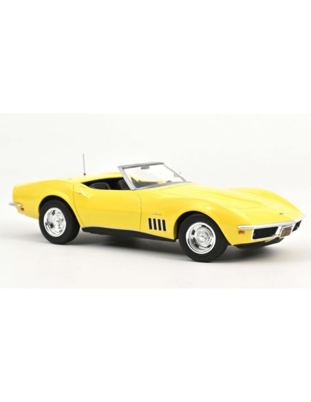 NOREV NV189039 CHEVROLET CORVETTE CONVERTIBLE 1969 DAYTONA YELLOW 1:18 Modellino