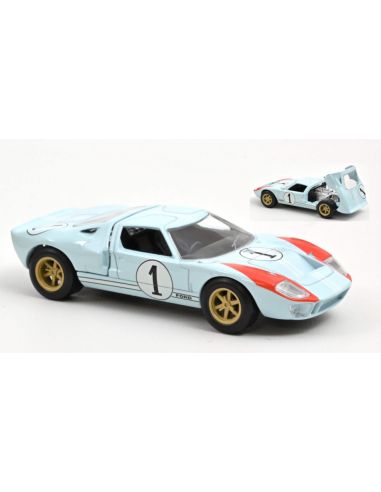 NOREV NV270568R FORD GT40 1966 N.1 JET-CAR 1:43 REPROD. Modellino