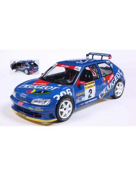 SOLIDO SL1808309 PEUGEOT 306 MAXI N.2 RALLY DE AVILÈS 1997 ASCONA-BILLMAIER 1:18 Modellino