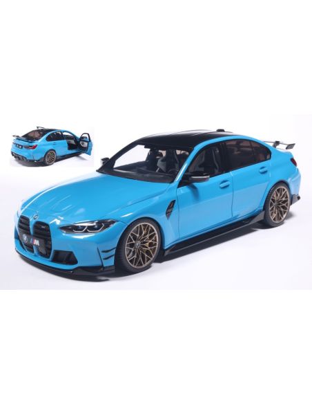 SOLIDO SL1814303 BMW M3 PERFORMANCE PARTSDAYTONA BEACH BLUE 2024 1:18 Modellino