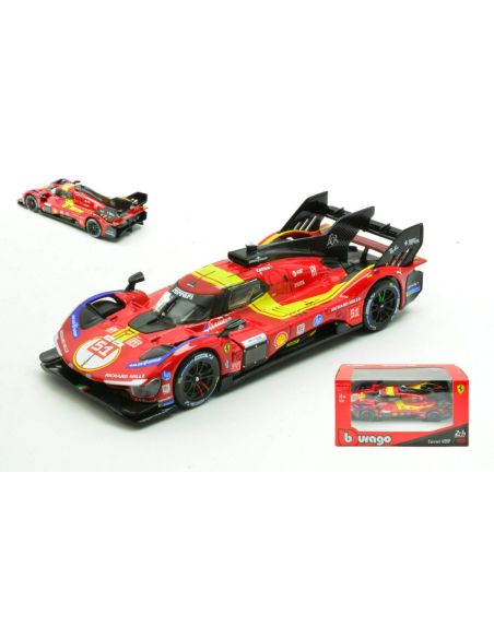 BBURAGO BU36322-25 FERRARI 499P N.51 3rd 24H LE MANS 2025 CALADO-GIOVINAZZI-P.GUIDI 1:43 Modellino