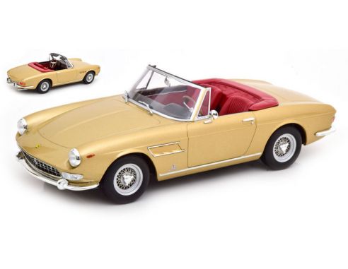 KK SCALE KKDC180248 FERRARI 275 GTS PININFARINA SPYDER 1964 GOLD METALLIC 1:18 Modellino