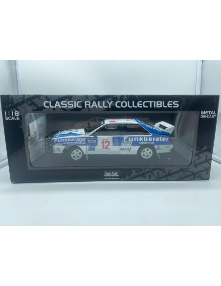 copy of SunStar SS4246 AUDI QUATTRO A2 N.12 8th SAFARI RALLY 1984 WITTMANN-DIEKMANN 1:18 Modellino