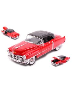 WELLY WE22414HR CADILLAC ELDORADO CONVERTIBLE CANOPY CLOSED RED 1:24 Modellino