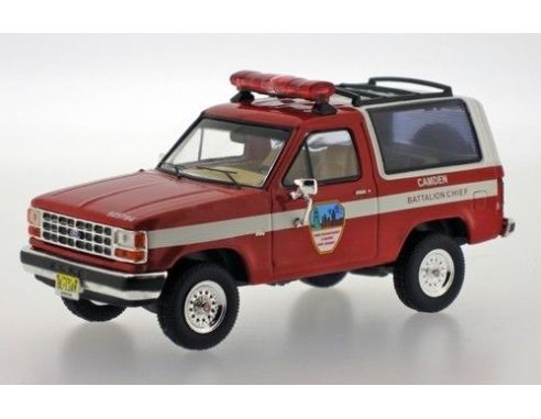 PremiumX PRD200 FORD BRONCO II FIRE DEPARTMENT NEW JERSEY 1990 1:43 Modellino