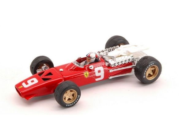 Brumm BM0172CH FERRARI 312 F 1 C.AMON N.9 6th HOLLAND GP 1968 W/PILOTE 1:43 Modellino