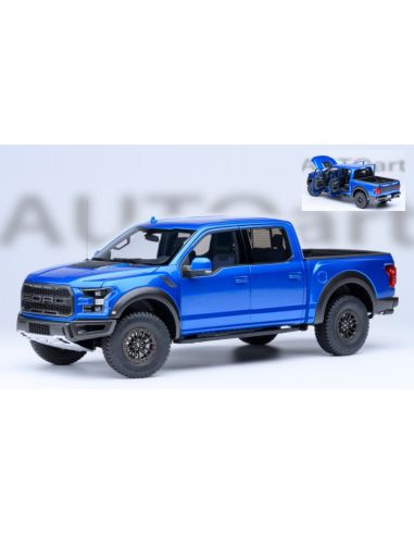 AUTOART AA72949 FORD F-150 RAPTOR SUPERCREW 2019 BLUE 1:18 Modellino