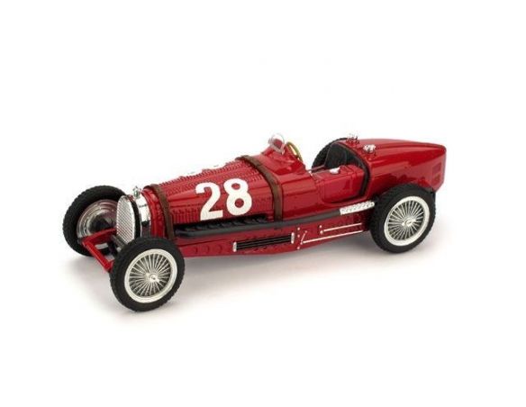 Brumm BM0174 BUGATTI TIPO 59 T.NUVOLARI 1934 N.28 3rd MONACO GP 1:43 Modellino