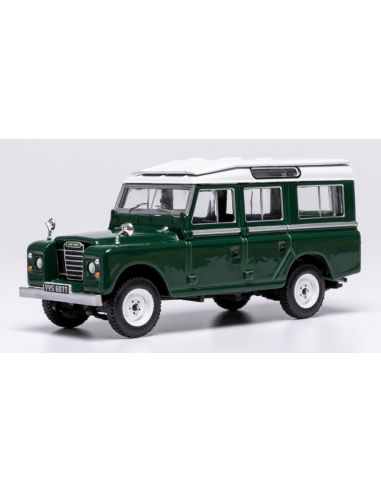 IXO MODEL CLC616 LAND ROVER SERIES III 109 1978 DARK GREEN/WHITE 1:43 Modellino