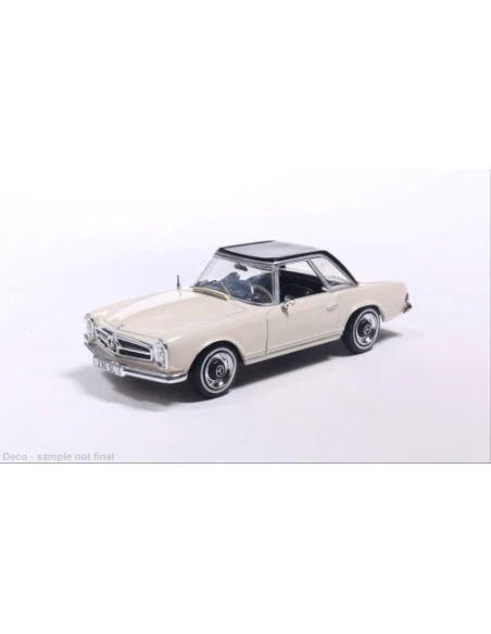 IXO MODEL CLC617 MERCEDES 230 SL (W113) HARDTOP 1964 LIGHT BEIGE/BLACK 1:43 Modellino