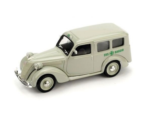 Brumm BM0179D FIAT 1100 AUTOAMBULANZA CROCE VERDE BAGGIO 1:43 Modellino