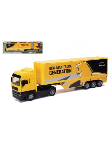NEW RAY NY11003M MAN TG 18.410A NEW MAN TRUCK GENERATION YELLOW 1:32 Modellino