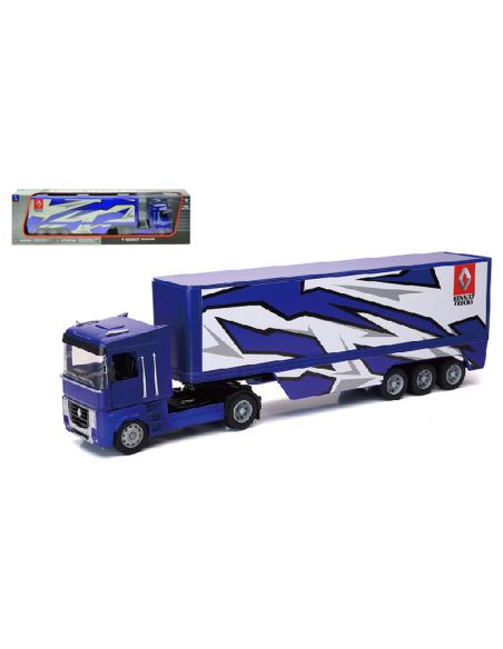 NEW RAY NY11003R RENAULT MAGNUM BLUE/WHITE 1:32 Modellino