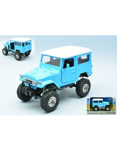 NEW RAY NY71526 TOYOTA LAND CRUISER FJ40 LIGHT BLUE 1:24 Modellino