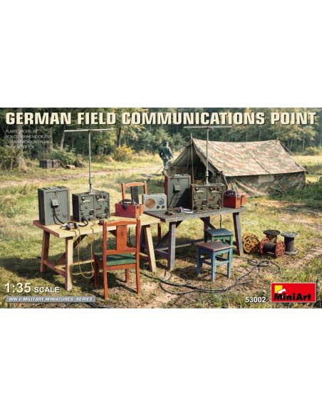 MINIART MIN53002 GERMAN FIELD COMMUNICATIONS POINT KIT 1:35 Modellino