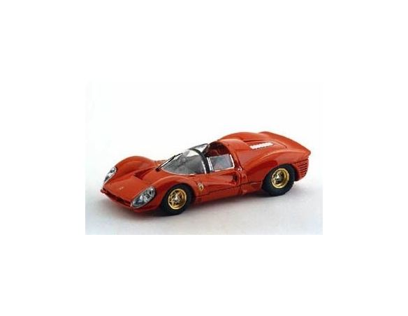 Bang BG7119 FERRARI 330 P SPIDER PROVA 1967 RED 1:43 Modellino