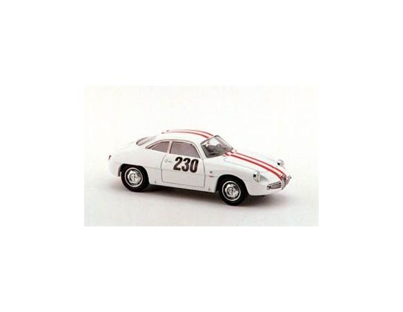 Bang BG7218 ALFA ROMEO GIULIETTA SZ N.230 FRIBURGO-SCHAUINSLAND 1962 (HILLCLIMB)1:43 Modellino