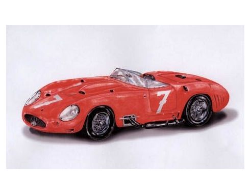 Bang BG7250 MASERATI 450 S N.7 WINNER G.P.SVEZIA 1957 BEHRA-MOSS 1:43 Modellino