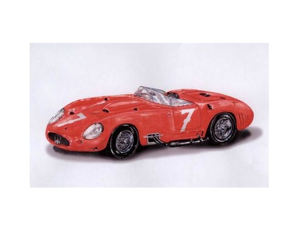 Bang BG7250 MASERATI 450 S N.7 WINNER G.P.SVEZIA 1957 BEHRA-MOSS 1:43 Modellino