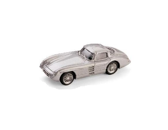 Brumm BM0187 MERCEDES 300 SLR COUPE' 1955 ARGENTO 1:43 Modellino