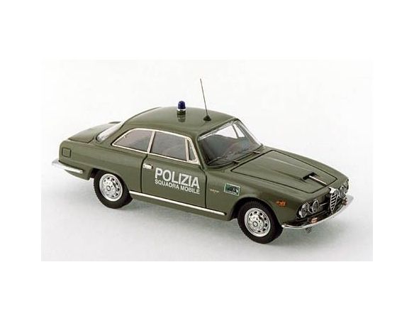 Bang BG7259 ALFA ROMEO 2600 SPRINT 1962 POLIZIA SQUADRA MOBILE 1:43 Modellino