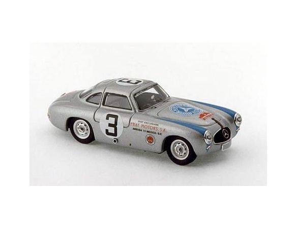 Bang BG7263 MERCEDES 300 SL COUPE' N.3 2nd CARRERA MEXICO 1952 LANG-GRUPP 1:43 Modellino