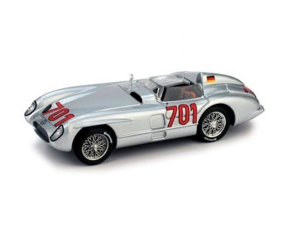 Brumm BM0190C MERCEDES 300 SLR N.701 ACCIDENT MILLE MIGLIA 1955 K.KLING 1:43 Modellino