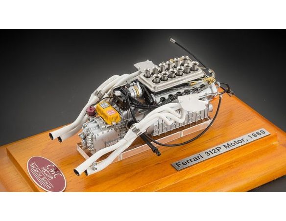 CMC CMC121 FERRARI 312P ENGINE WITH SHOWCASE 1:18 Modellino