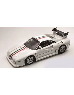 TECNOMODEL TMD18361D FERRARI 288 GTO EVOLUZIONE 1985 WHITE/ITALIAN FLAG STRIPE 1:18 Modellino