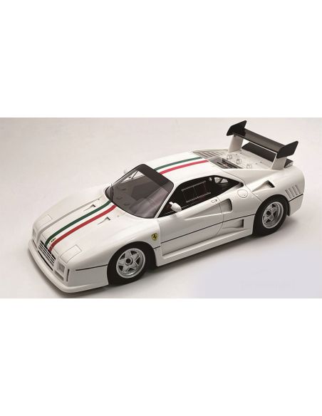 TECNOMODEL TMD18361D FERRARI 288 GTO EVOLUZIONE 1985 WHITE/ITALIAN FLAG STRIPE 1:18 Modellino