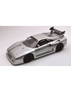TECNOMODEL TMD18361F FERRARI 288 GTO EVOLUZIONE 1985 NURBURGRING SILVER/BLACK WHEELS 1:18 Modellino