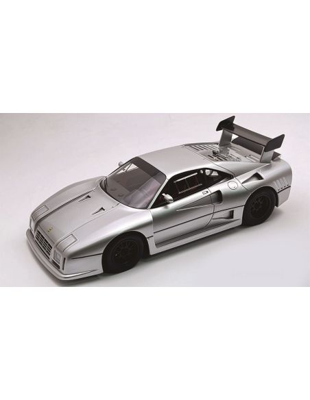 TECNOMODEL TMD18361F FERRARI 288 GTO EVOLUZIONE 1985 NURBURGRING SILVER/BLACK WHEELS 1:18 Modellino