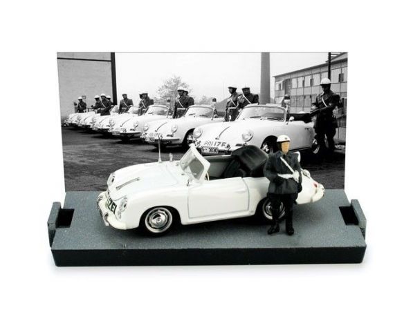 Brumm BM0198AF PORSCHE 356C CABRIO POLIZIA TEDESCA 1:43 Modellino