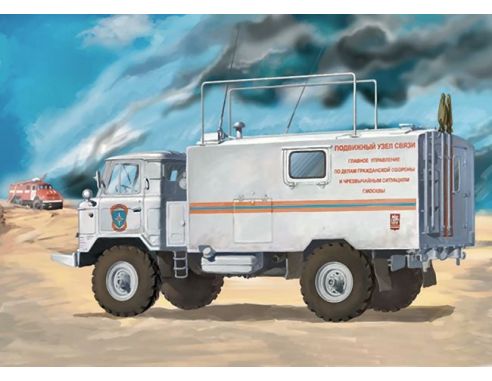 Eastern Express EE35134 CAMION GAZ 66 COMMAND POST OF RUSSIAN KIT 1:35 Modellino