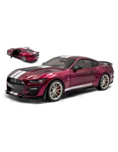SOLIDO SL1805915 SHELBY MUSTANG GT500KR 2023 MET.PURPLE/WHITE STRIPES 1:18 Modellino