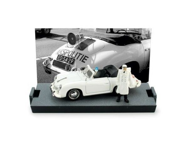 Brumm BM0198BF PORSCHE 356 CABRIOLET POLIZIA OLANDESE 1952 + FIGURA 1:43 Modellino