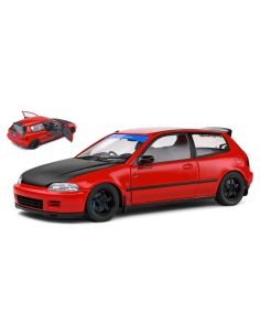 SOLIDO SL1810403 HONDA CIVIC (EG6) SPOON VERSION 1991 RED 1:18 Modellino
