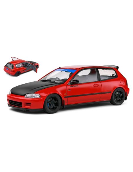 SOLIDO SL1810403 HONDA CIVIC (EG6) SPOON VERSION 1991 RED 1:18 Modellino