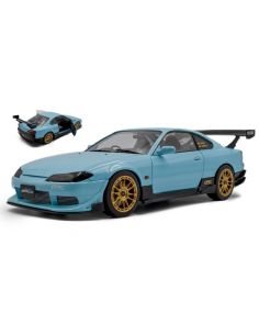 SOLIDO SL1812204 NISSAN SILVIA (S15) SPEC-R AERO SOLIDO WORKS 1999 BABY BLUE 1:18 Modellino