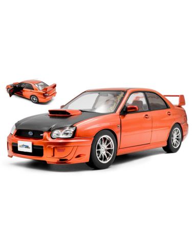 SOLIDO SL1812304 SUBARU IMPREZA WRX STI 2003 MET.ORANGE 1:18 Modellino
