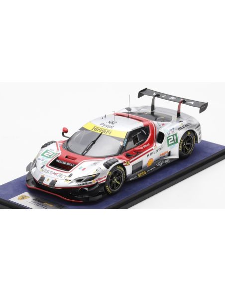 LOOKSMART LS18LM056 FERRARI 296 LMGT3 N.21 2nd LE MANS 2025 HERIAU-MANN-ROVERA1:18 Modellino