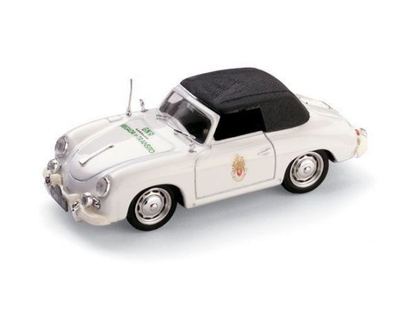 Brumm BM0198CC PORSCHE 356 CABRIOLET CLOSED POLIZIA PORTOGHESE 1952 1:43 Modellino