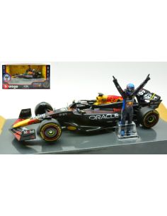 BBURAGO BU28060V RED BULL RB20 N.1 2024 MAX VERSTAPPEN WITH FIGURE 1:24 Modellino