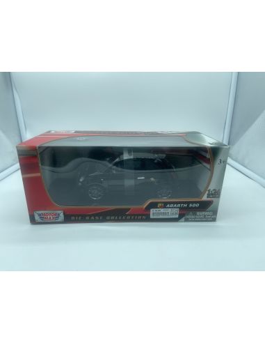 Motormax MTM73380B ABARTH 500 2009 BLACK 1:24 Modellino