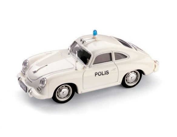 Brumm BM0198F PORSCHE 356 COUPE' POLIZIA FINLANDESE 1952 1:43 Modellino